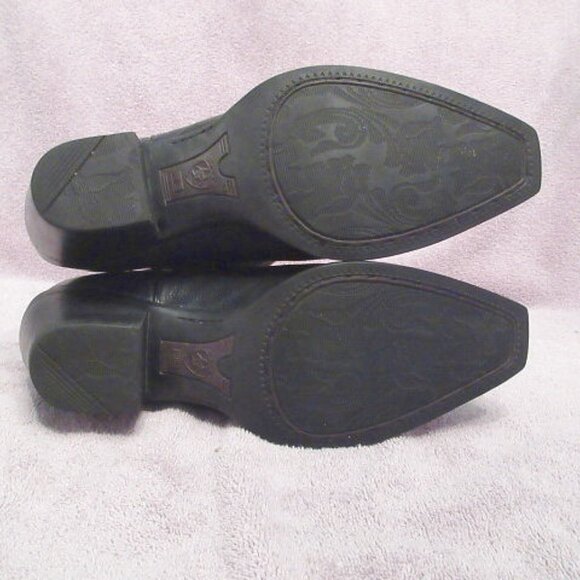 Ariat Womens Dixie Leather Cowboy Boots Size 7.5 Studs Mid-Calf Western Baddie - Picture 13 of 13